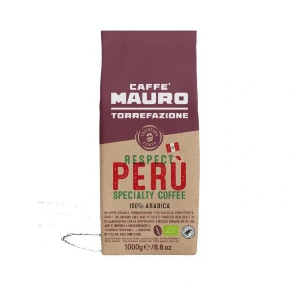 Mauro Caffé Respect Peru 100% zrnková káva 250 g