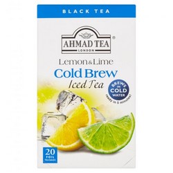 čaj Ahmad Tea Cold Brew Iced Tea Lemon & Lime 20 sáčků