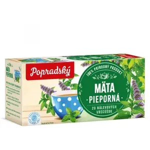 čaj popradský bylinný čaj Máta 20 sáčků