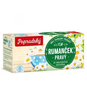 čaj popradský bylinný čaj Heřmánek 20 sáčků