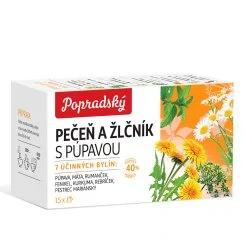 čaj popradský bylinný Játra a žlučník s pampeliškou 15 sáčků