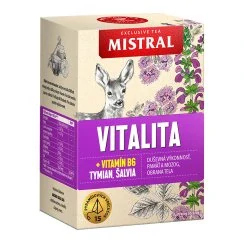 čaj MISTRAL Vitalita s vitamínem B6, tymiánem a šalvějí 15 sáčků