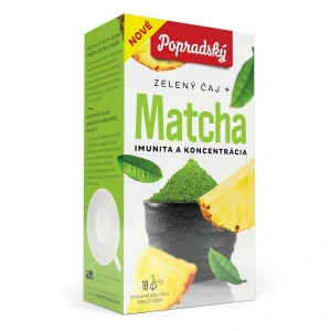 čaj popradský wellness Matcha imunita a koncentrace18 sáčků