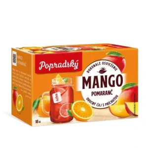 Popradský čaj Mango a pomeranč  18 sáčků